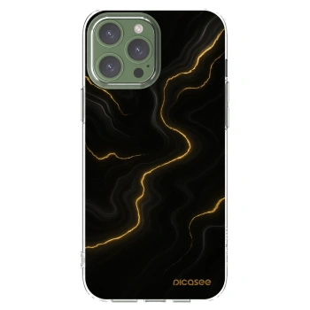 Picasee Apple iPhone 13 Pro Max Hülle - Transparentes Silikon - Thunder