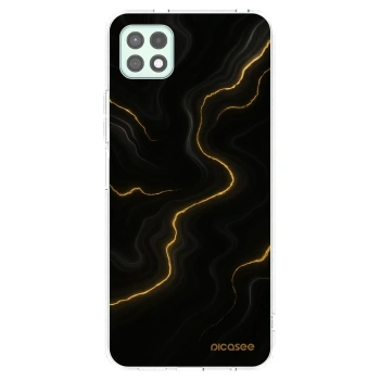 Picasee Samsung Galaxy A22 A226B 5G Hülle - Transparentes Silikon - Thunder