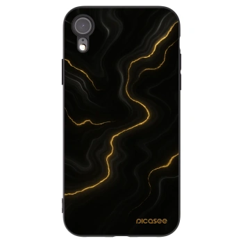 Picasee Apple iPhone XR Hülle - Schwarzes Silikon - Thunder