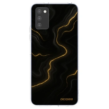 Picasee Samsung Galaxy A02s A025G Hülle - Transparentes Silikon - Thunder