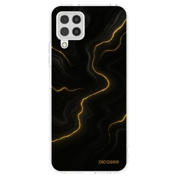 Picasee Samsung Galaxy A22 A225F 4G Hülle - Transparentes Silikon - Thunder