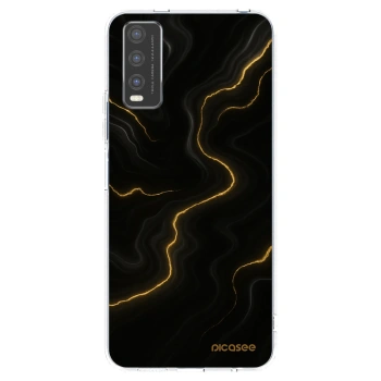 Picasee Vivo Y20s Hülle - Transparentes Silikon - Thunder