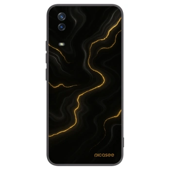 Picasee Vivo Y11s Hülle - Schwarzes Silikon - Thunder