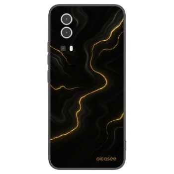 Picasee Vivo Y72 5G Hülle - Schwarzes Silikon - Thunder