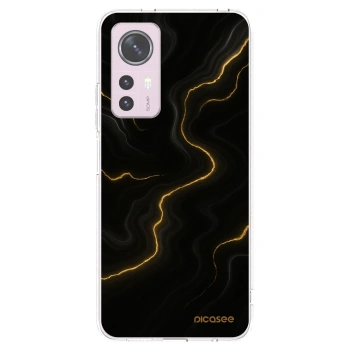 Picasee Xiaomi 12 Hülle - Transparentes Silikon - Thunder