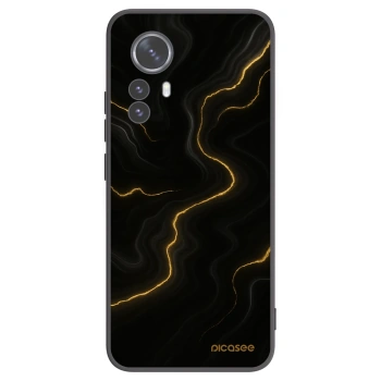 Picasee Xiaomi 12 Pro Hülle - Schwarzes Silikon - Thunder