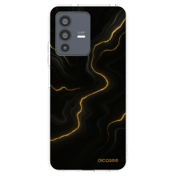 Picasee Vivo V23 5G Hülle - Transparentes Silikon - Thunder