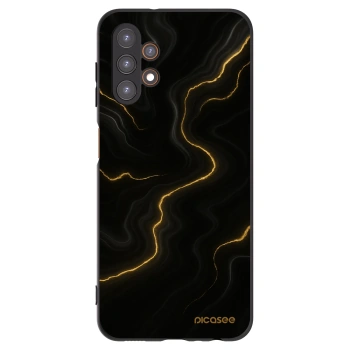 Picasee Samsung Galaxy A13 4G A135 Hülle - Schwarzes Silikon - Thunder