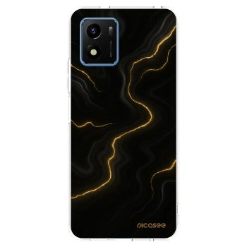 Picasee Vivo Y01 Hülle - Transparentes Silikon - Thunder