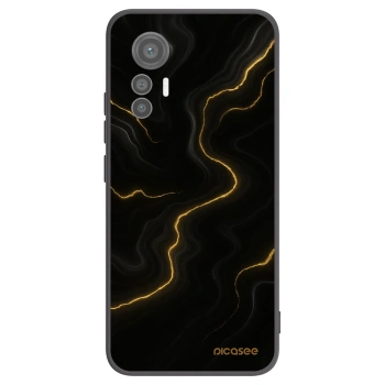 Picasee Xiaomi 12 Lite Hülle - Schwarzes Silikon - Thunder