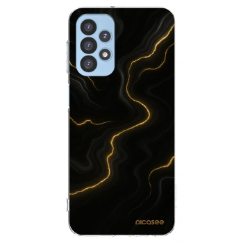 Picasee Samsung Galaxy A23 A235F 4G Hülle - Transparentes Silikon - Thunder