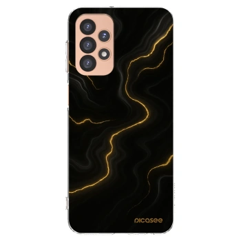 Picasee Samsung Galaxy A23 A236B 5G Hülle - Transparentes Silikon - Thunder