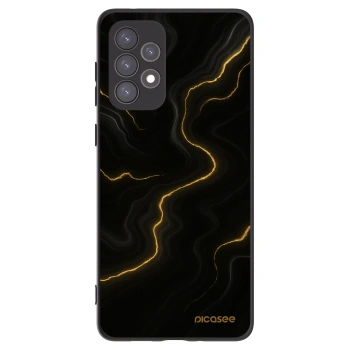 Picasee Samsung Galaxy A73 5G Hülle - Schwarzes Silikon - Thunder