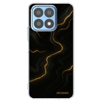 Picasee Honor X8a Hülle - Transparentes Silikon - Thunder