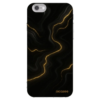 Picasee Apple iPhone 6/6S Hülle - Transparentes Silikon - Thunder
