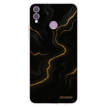 Picasee Honor 8X Hülle - Transparentes Silikon - Thunder