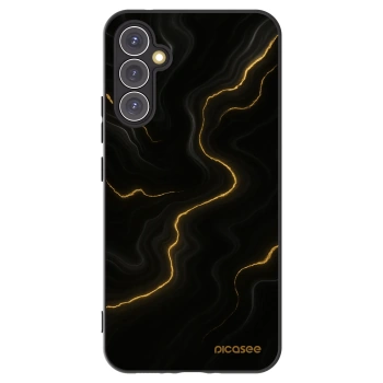 Picasee Samsung Galaxy A34 5G A346B Hülle - Schwarzes Silikon - Thunder