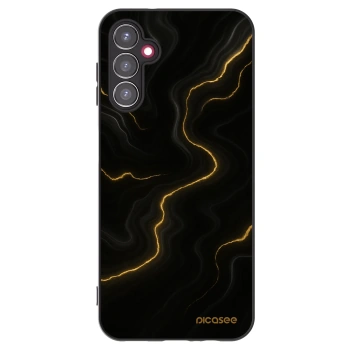 Picasee Samsung Galaxy A14 4G A145R Hülle - Schwarzes Silikon - Thunder