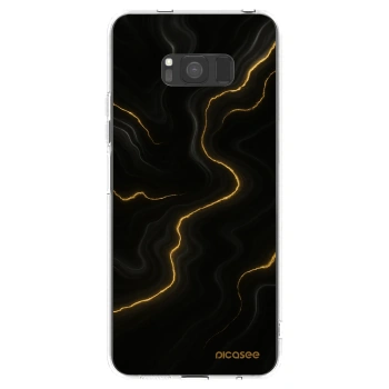 Picasee Samsung Galaxy S8 G950F Hülle - Transparentes Silikon - Thunder