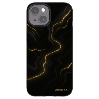 Picasee Apple iPhone 15 Hülle - Schwarzes Silikon - Thunder
