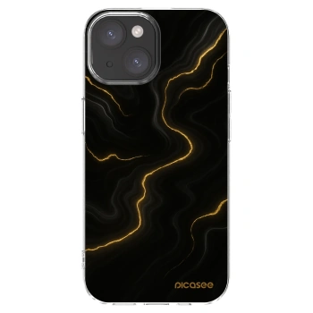 Picasee Apple iPhone 15 Hülle - Transparentes Silikon - Thunder