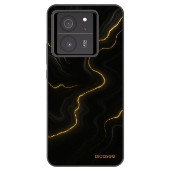 Picasee Xiaomi 13T Pro Hülle - Schwarzes Silikon - Thunder