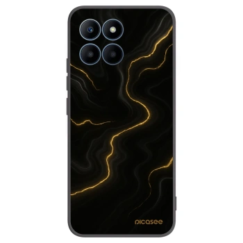 Picasee Honor 70 Lite Hülle - Schwarzes Silikon - Thunder