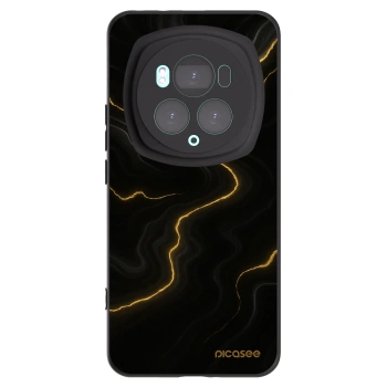 Picasee Honor Magic6 Pro Hülle - Schwarzes Silikon - Thunder