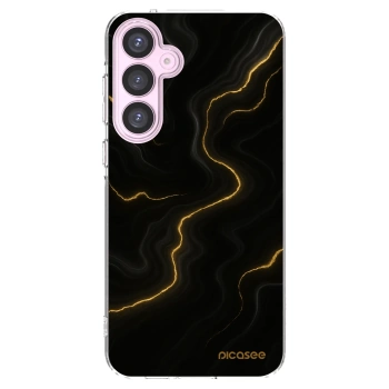 Picasee Samsung Galaxy A55 5G A556B Hülle - Transparentes Silikon - Thunder