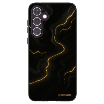 Picasee Samsung Galaxy A35 5G A356B Hülle - Schwarzes Silikon - Thunder