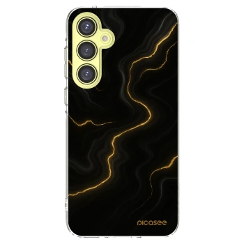 Picasee Samsung Galaxy A35 5G A356B Hülle - Transparentes Silikon - Thunder