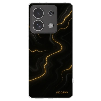 Picasee Xiaomi Redmi Note 13 4G Hülle - Transparentes Silikon - Thunder