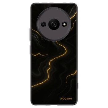 Picasee Xiaomi Redmi A3 Hülle - Schwarzes Silikon - Thunder