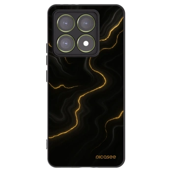 Picasee Xiaomi 14T Hülle - Schwarzes Silikon - Thunder