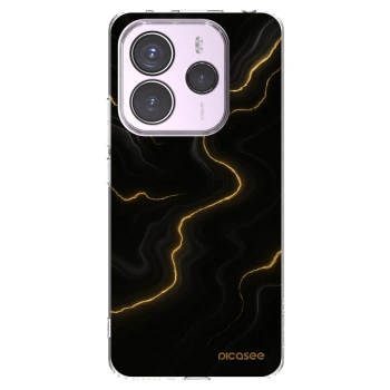 Picasee Xiaomi Redmi Note 14 5G Hülle - Transparentes Silikon - Thunder