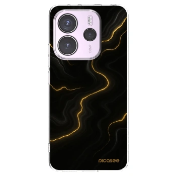 Picasee Xiaomi Redmi Note 14 4G Hülle - Transparentes Silikon - Thunder