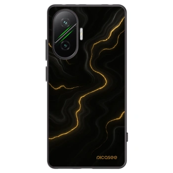 Picasee Xiaomi Poco F7 Pro 5G Hülle - Schwarzes Silikon - Thunder