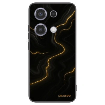 Picasee Xiaomi Redmi Note 14S Hülle - Schwarzes Silikon - Thunder