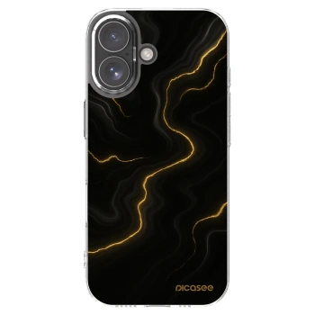 Picasee Apple iPhone 17 Hülle - Transparentes Silikon - Thunder