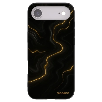 Picasee Apple iPhone Air Hülle - Schwarzes Silikon - Thunder