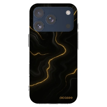 Picasee Apple iPhone 17 Pro Hülle - Transparentes Silikon - Thunder