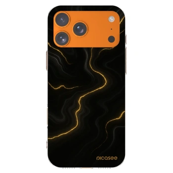 Picasee Apple iPhone 17 Pro Max Hülle - Transparentes Silikon - Thunder