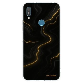 Picasee Huawei Y6 2019 Hülle - Transparentes Silikon - Thunder
