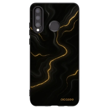Picasee Huawei P30 Lite Hülle - Schwarzes Silikon - Thunder