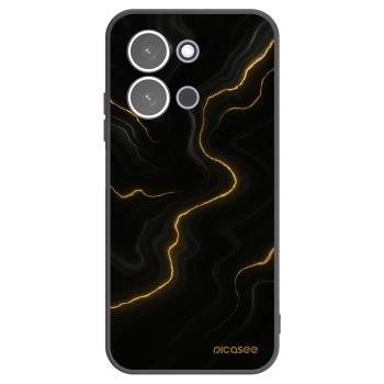 Picasee Xiaomi Redmi 15C 5G Hülle - Schwarzes Silikon - Thunder