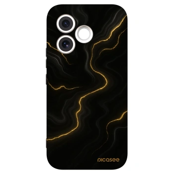 Picasee Honor 600 Lite Hülle - Schwarzes Silikon - Thunder
