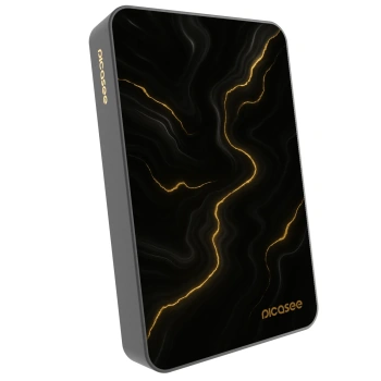 Picasee Powerbank mit MagSafe 10 000 mAh Grau - Thunder