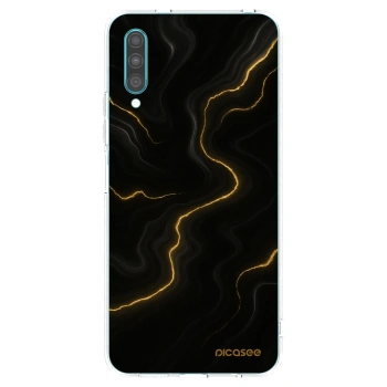 Picasee Samsung Galaxy A30s A307F Hülle - Transparentes Silikon - Thunder