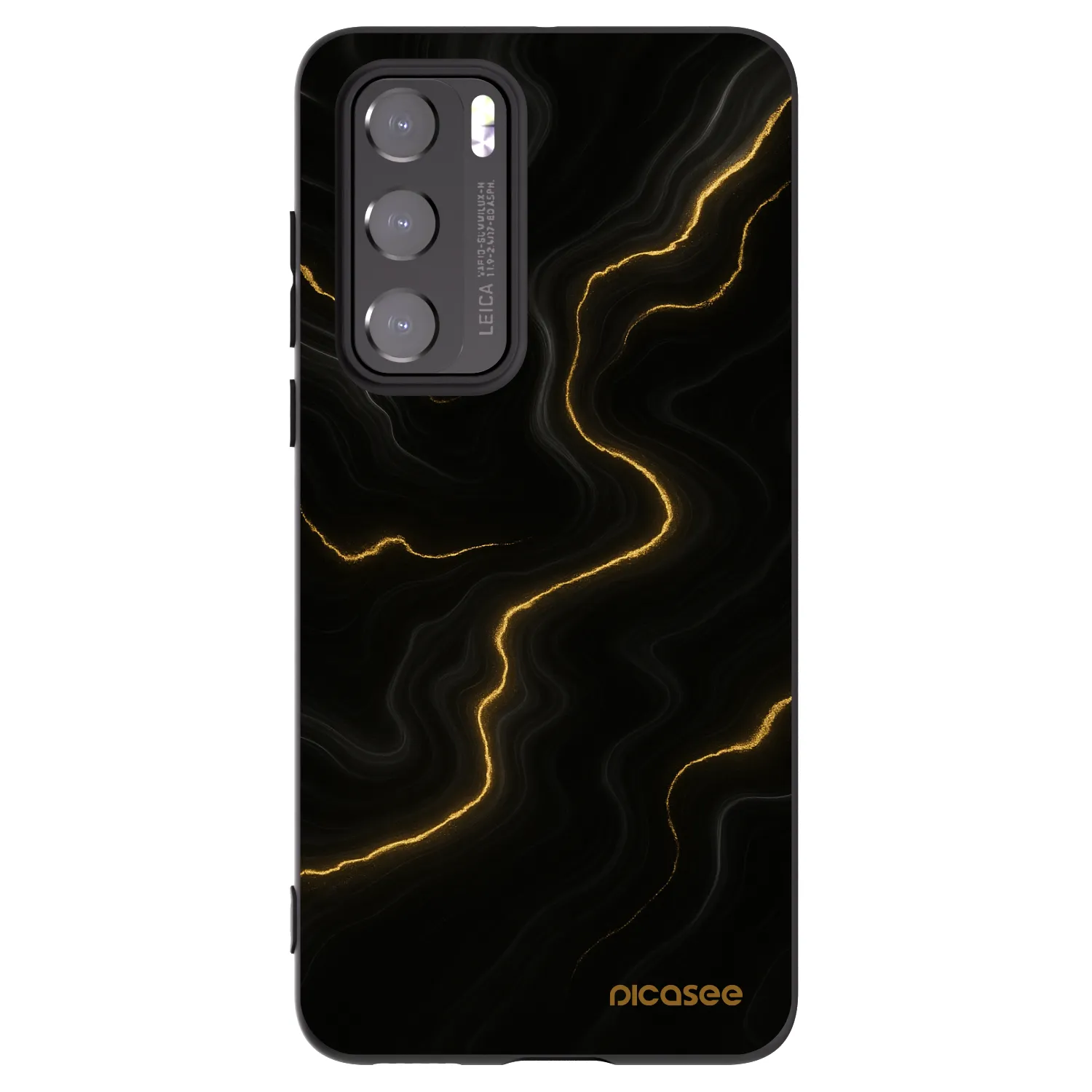 Picasee Huawei P40 Hülle - Schwarzes Silikon - Thunder