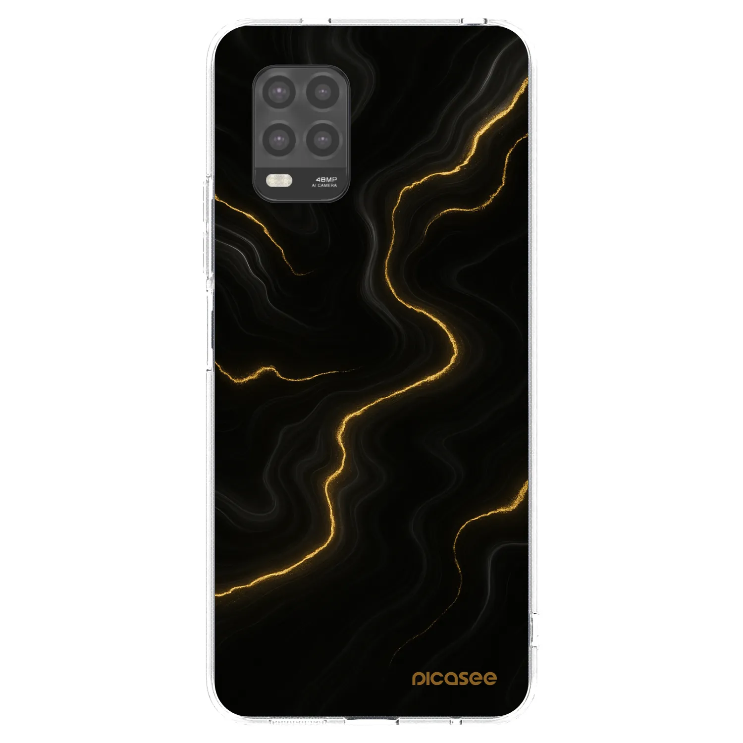 Picasee Xiaomi Mi 10 Lite Hülle - Transparentes Silikon - Thunder